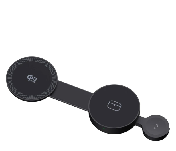 Mobile Origin 3in1 Qi2 Foldable Magnetic Pad PW34 black - 1485308 - zdjęcie 2